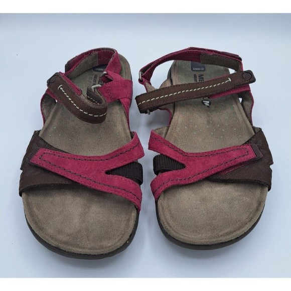 Merrell Continuum Vibram Select Grip Strappy Sandles; Beet Red; Size 7 - Picture 1 of 6